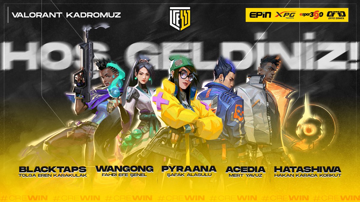 Valorant Ekibimiz Karşınızda!✍

Önümüzdeki dönemde formamızı terletecek, yetenekli ve bir o kadar da başarıya aç oyuncularımızla anlaştığımızı duyurmaktan mutluluk duyarız. Üstün başarılar dileriz.

#valorant #crew #crewesports #creWIN