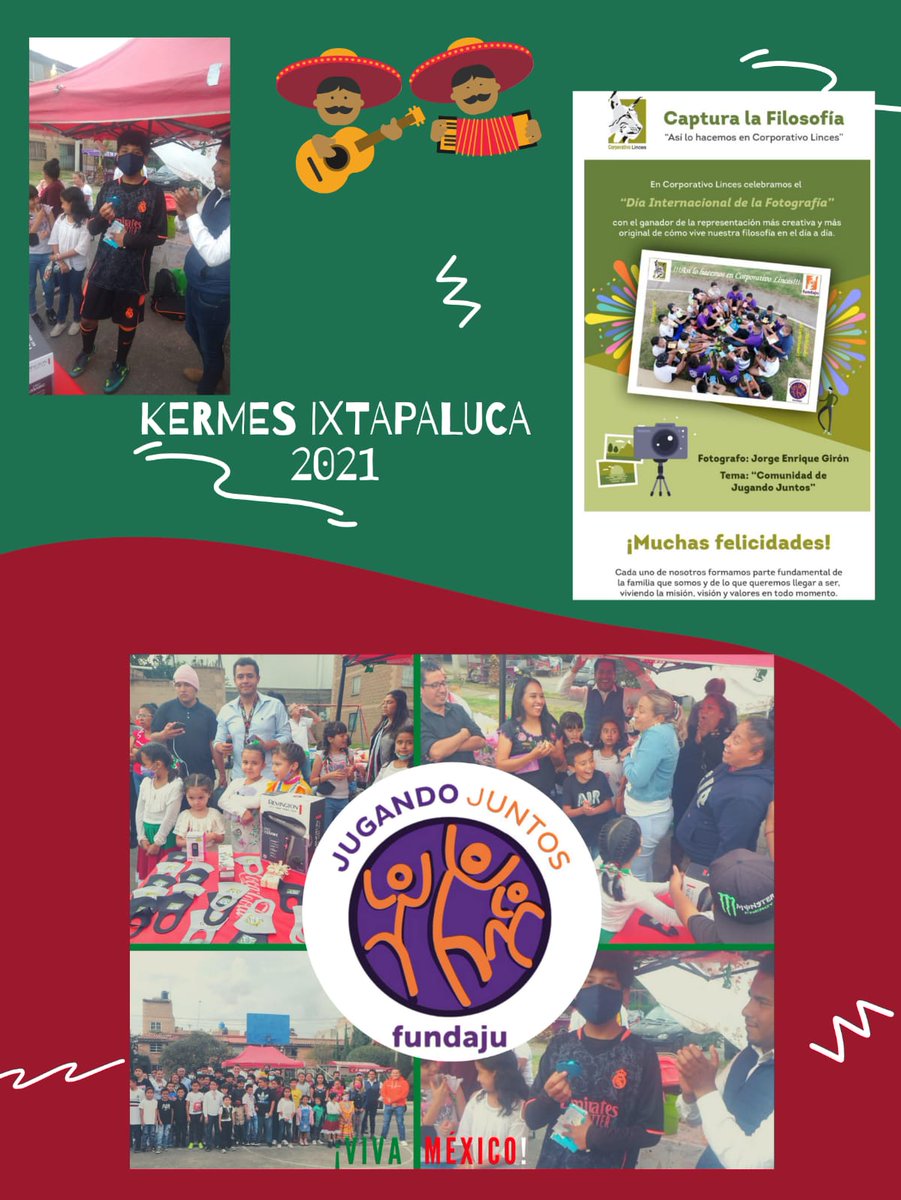FundajuOrg's tweet photo. Muchas gracias a todos los padres de familia, alumnos y entrenadores Monse y Brandon de Sede Ixtapaluca por su participación y entusiasmo en la kermés del 15 de Septiembre así como a todos los ganadores de la rifa.
#Fundaju #JugandoJuntos #kermés #MesPatrio https://t.co/WcNSdnYWpb