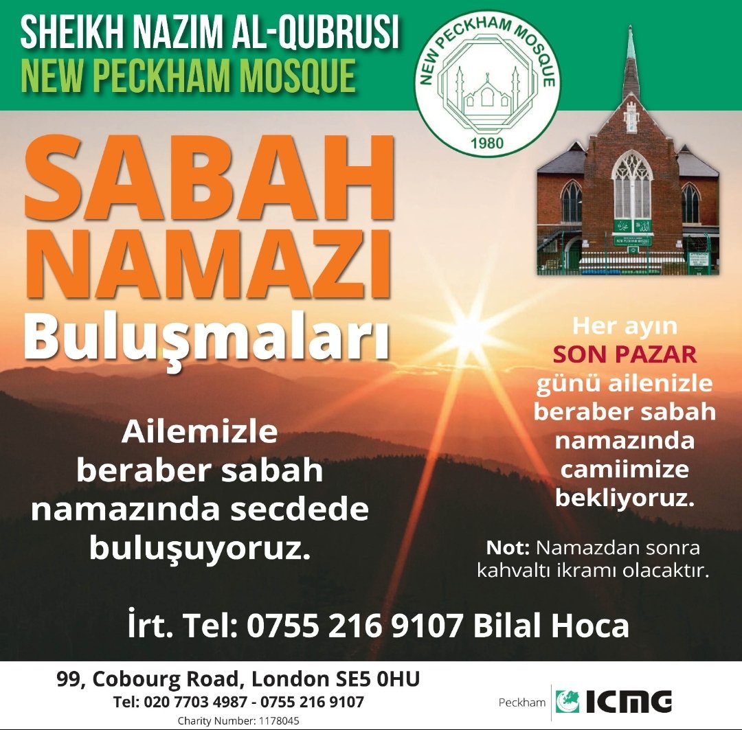 Bu pazar ailenizle birlikte bekliyoruz. Sabah ezanı 05:50
