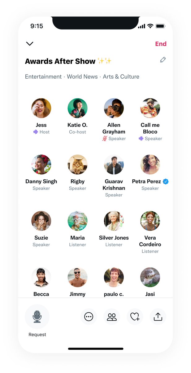 XSpaces's tweet photo. new in Spaces: Topics!
when creating or scheduling a Space, some of you on Android can choose up to 3 Topics to tag it with from a list of our top 10 Topics. BUT it’s only 10 Topics for now and we’ll expand as we build together
English only (also for now!), iOS soon https://t.co/6PfbZtwWMH