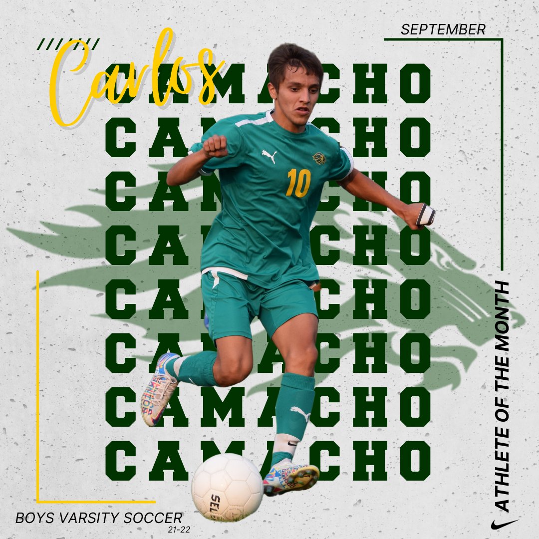 Congrats Carlos Camacho, Borah's September MALE ATHLETE OF THE MONTH! <a href="/BorahSoccer/">borah boys soccer</a>