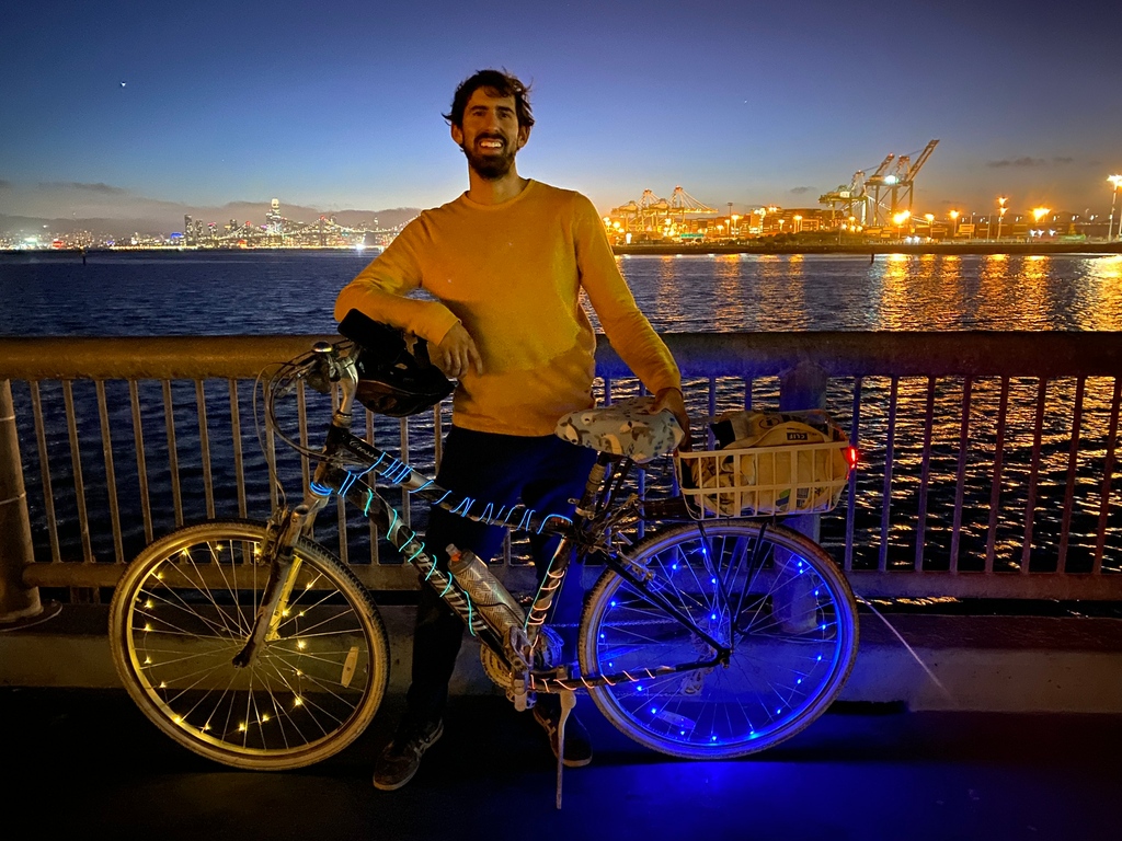 biketoeverythng's tweet photo. Fairy lights on the spokes and EL wire along the frame makes your bike stand out at night! Bike rides fine back in the Bay.
-
-
-
#burningman #bikeshots #bicycle #elwire #techno #burningmanart #festival #bikecommuter #bikecommuting #commuting #bikelover #nobikenolife https://t.co/TUSGEVBq7B