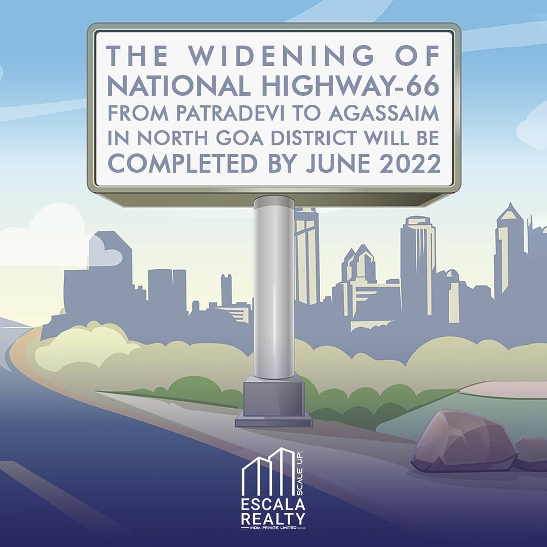 EscalaRealtyIn's tweet photo. Widening of National Highway 66

A few key points on the progress and development of the ongoing highway. 
 
#2022  #nationalhighway66 #patradevi #agassaim #karaswada #bambolim #porvorim #colvale #greenpark #fourlane #sixlane #guirim #NHAI #RTM #escalarealtygoa #escalarealty
1/2 https://t.co/43yxLnkZGc