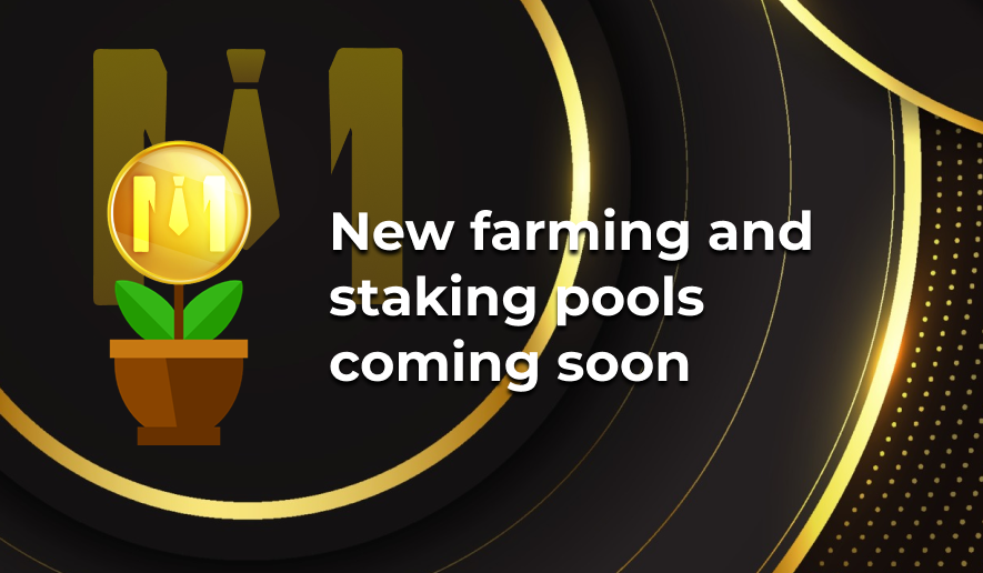 🚀 We are announcing the launch of new farming and staking pools next week 

The new pools will operate with a low transaction fee of≈ 0.002 BNB. 

🧑🏼‍🚀+🧑🏼‍🚀 Also the new pools will have a referral program. Details will be revealed soon!

#staking #farming #bsc #defi #Launchpad