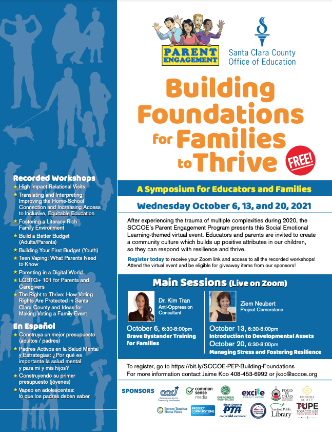 BerryessaUSD's tweet photo. After experiencing the trauma of multiple complexities during 2020, the SCCOE’s Parent Engagement Program presents this Social Emotional Learning-themed virtual event. 

To register, go to https://t.co/iXjXRJ1AQ9 @SCCOE https://t.co/ap81hZp3SG