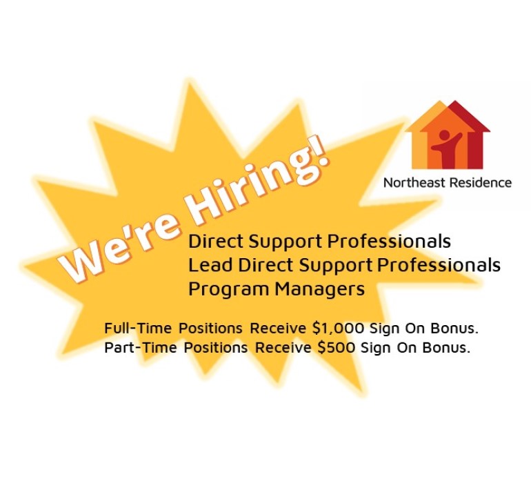 Go to our home page for more details!  #whitebearlakemn #mnjobs #hiring #mnnonprofit #twincitiesjobs #dsp #directsupportprofessional #northeastresidence #nerinc