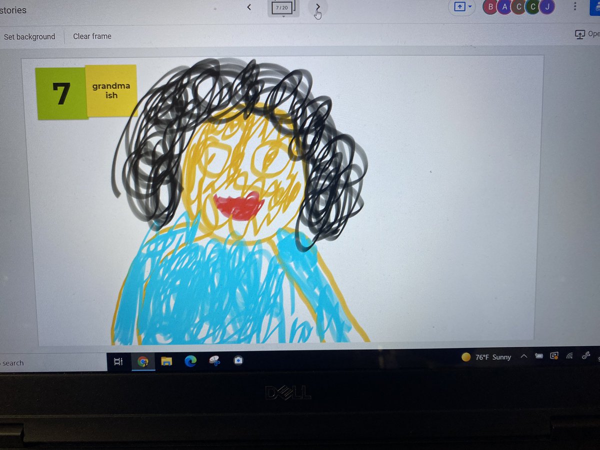 Earlier this week, we read the story “ish” to learn about author’s message. We all learned that you don’t have to be perfect. Today we used Jamboard and created our own “ish”. <a href="/ElemRob/">Robinson Elementary</a> <a href="/RRLearners/">RRLearners</a> #RobinsonISD