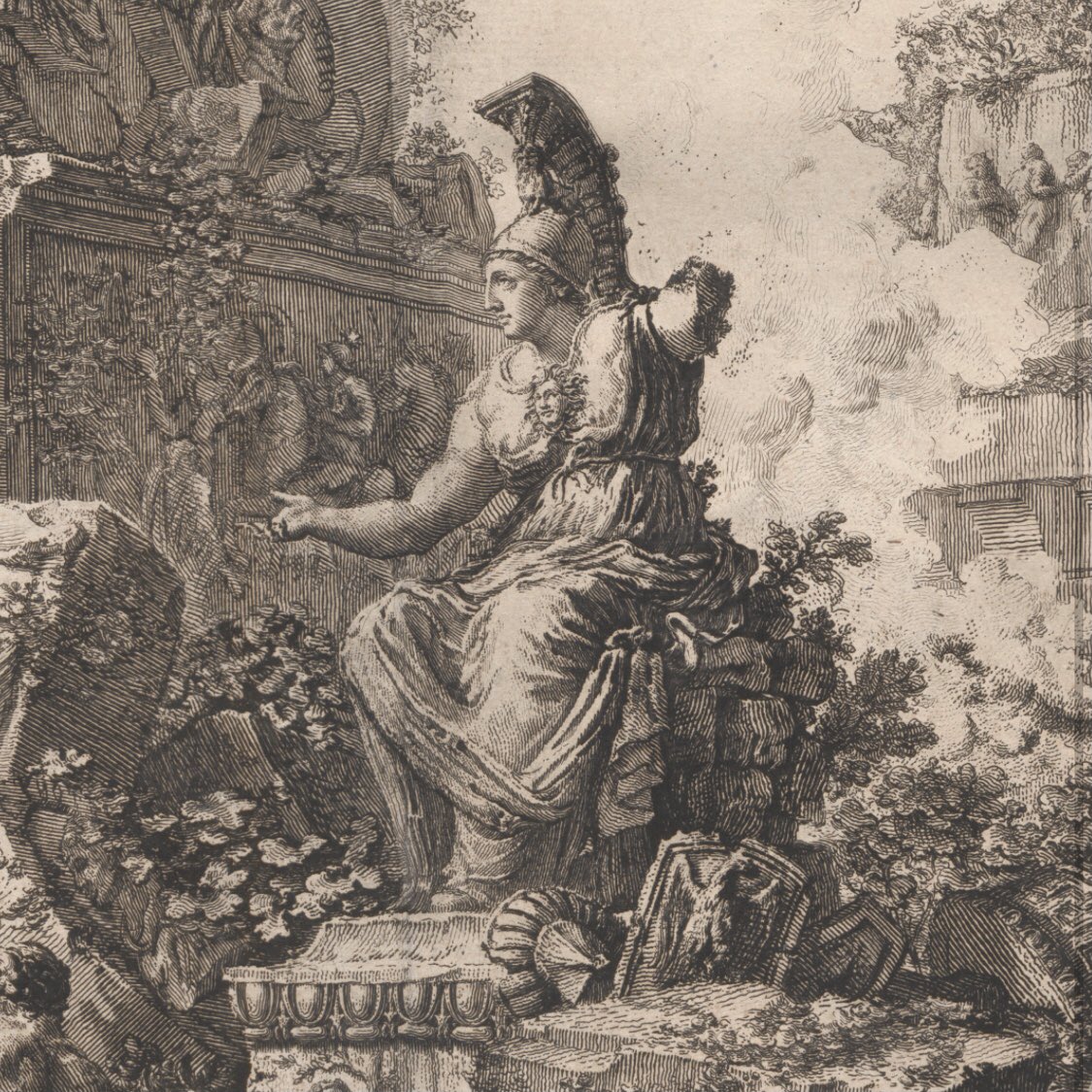 piranesiusc's tweet photo. Frontispiece to volume two of Piranesi’s Views of Rome #frontispiecefriday #frontispiece #roma #capriccio #architecture #architectureonpaper @uofsclibraries @uofscdigicoll @UofSCRareBooks https://t.co/pn3M9jnwOP