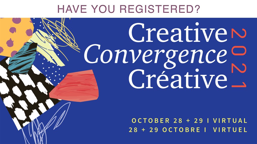 CNAL_RCAA's tweet photo. 📣 HAVE YOU REGISTERED?
The biennial conference presented by the Canadian Network for Arts & Learning is taking place virtually on October 28 & 29, 2021.
Click here to register today 👇
https://t.co/8eKk1yDq9z
#createcon2021 #artsed #artseducation https://t.co/c0Z36aW5o4