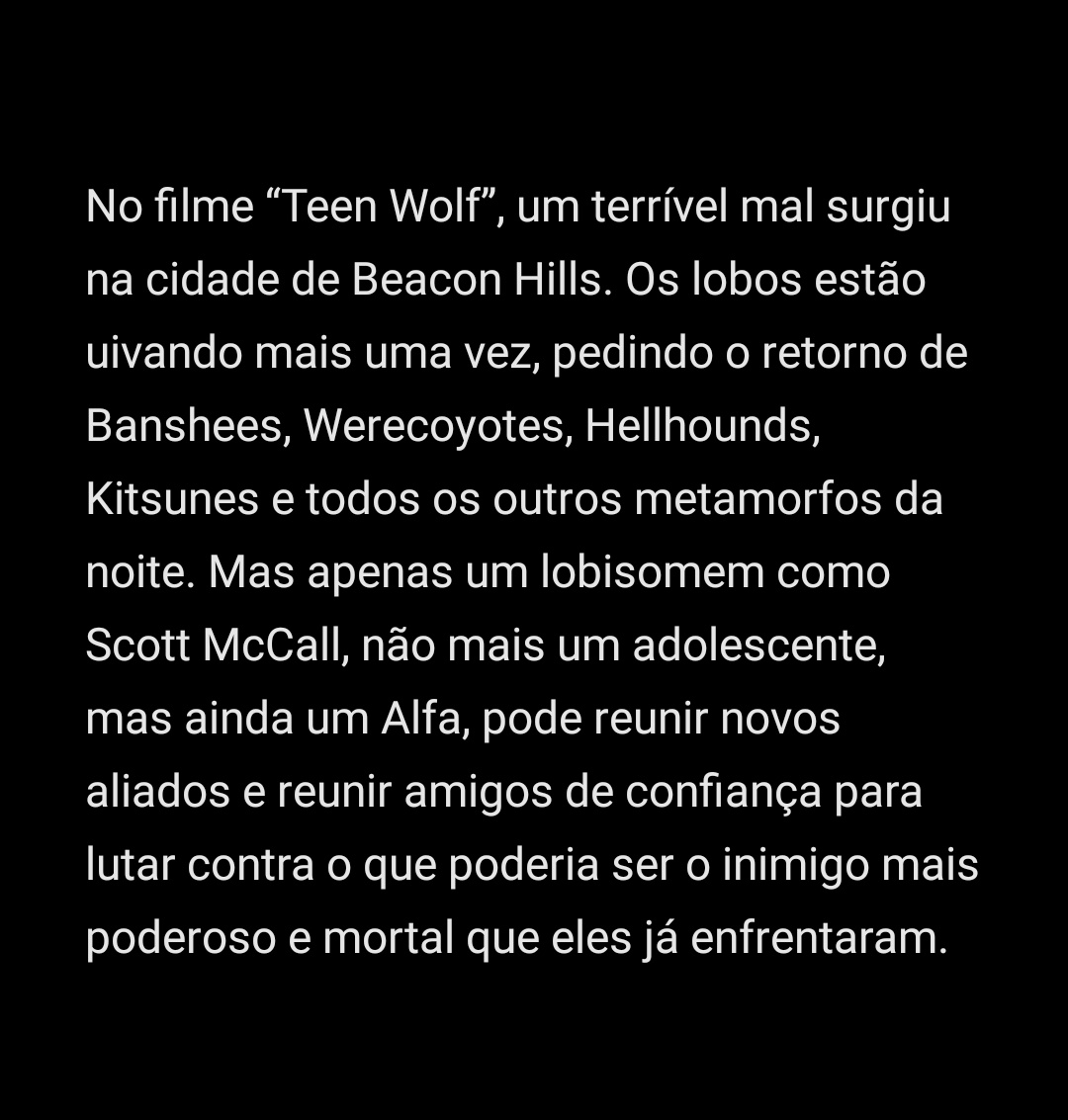 SeriesTWBZ's tweet image. A sinopse oficial do filme de Teen Wolf foi divulgada:

🗞️ Variety