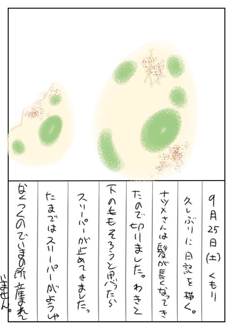 観察日記です。 https://t.co/imJ8d19YKA 