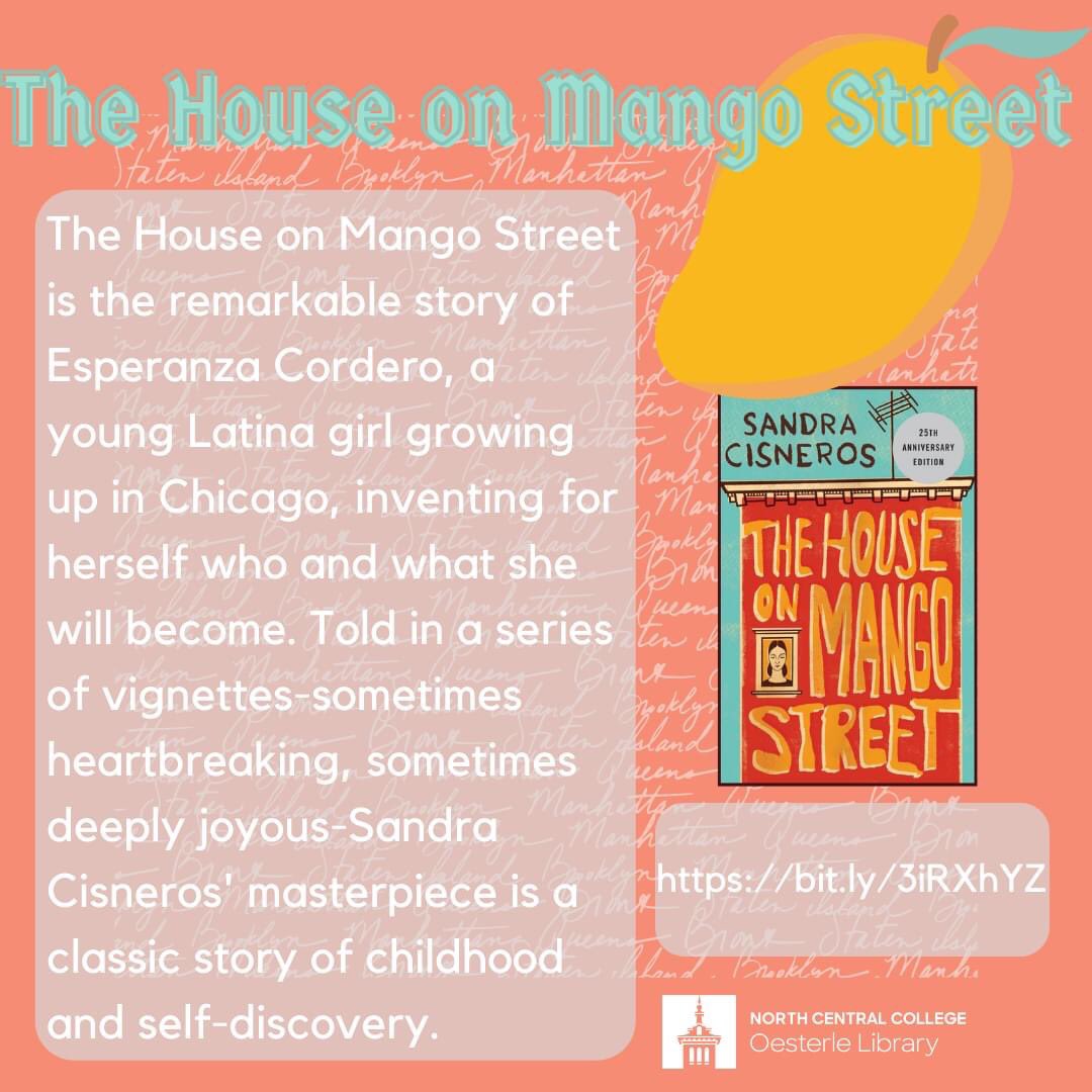 oesterlelib's tweet photo. A beloved literary classic for this #FunBookFriday. Touching and hopeful, this novel is a coming of age story by Latina author Sandra Cisneros. #FunFookFriday #nationallatinxheritagemonth #novels #oesterlelibrary #BookTok https://t.co/JmuiYQeDtd