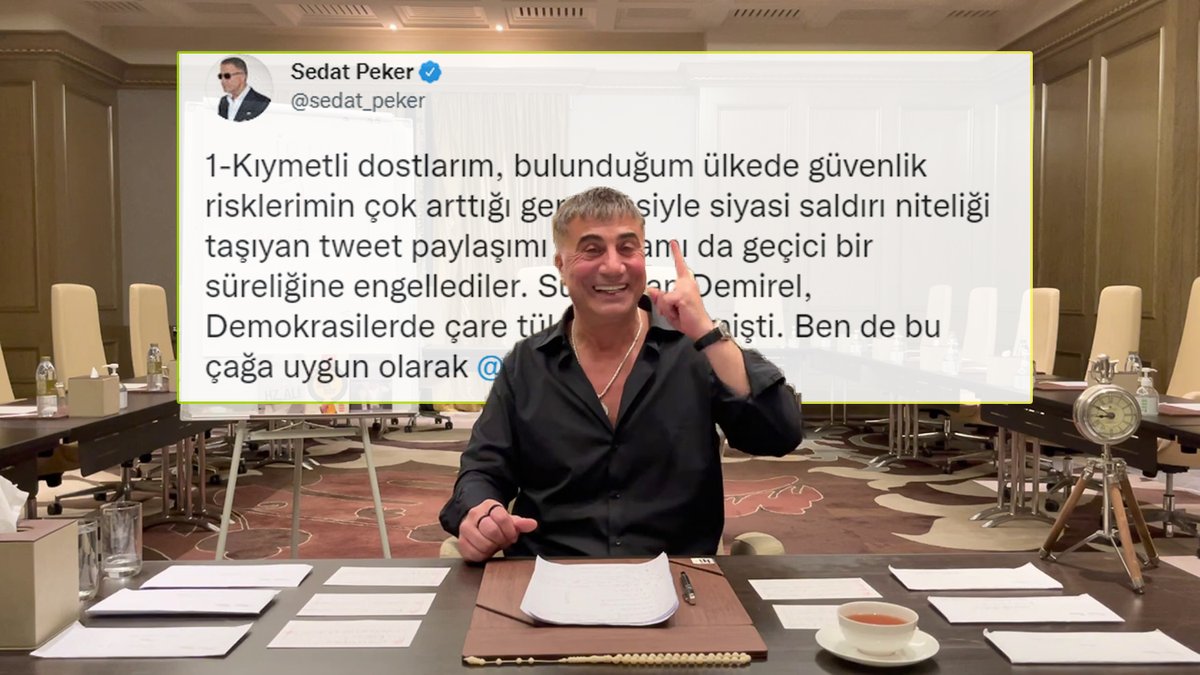 Twitter sedat peker Sedat Peker