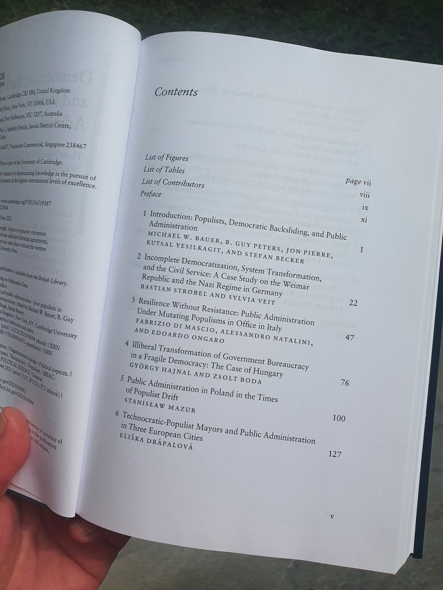 maudussauge's tweet photo. Received my printed copy of this book. Have mixed feelings about it. It was an honor to collaborate with such a stellar group of editors/authors. Thanks @michaelwbauer, Guy Peters, @JonPierre2, @arifkutsal, Stefan Becker. Yet sad because we need to be writing about such topics... https://t.co/op5BTwmO4y