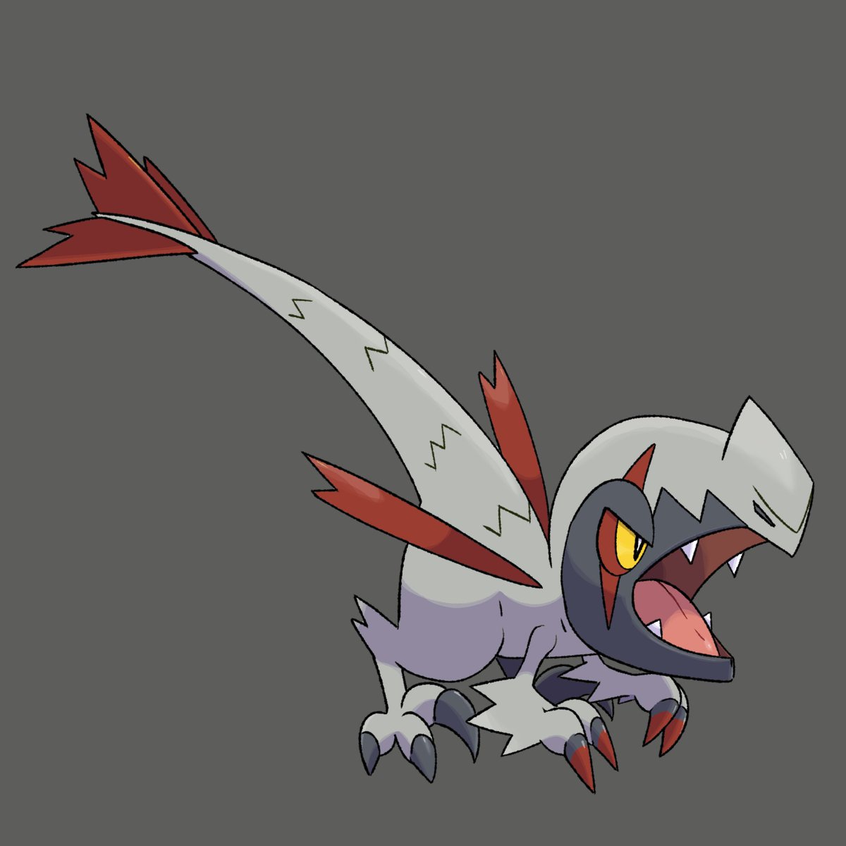 First stage: Vilraptor Ability: Tough claws / Speed boost Moves: Bite,  Dragon Claw, Quick Attack, Pin Missile, Slash, Rock slide #Fakemon #Pokemon, image size:1200x1200
