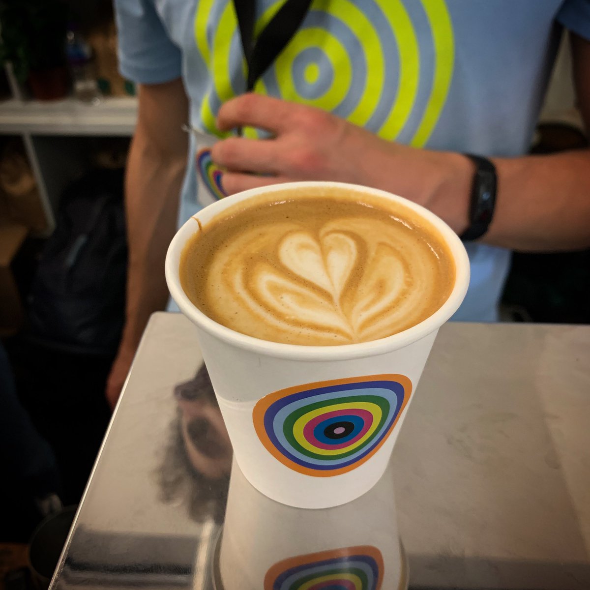 bean_reviewer's tweet photo. It’s so good to be back at @LdnCoffeeFest after so long! First #coffeestop for me was @climpsonandsons but only really because my favourite London Barista is working there today! https://t.co/h9n2emSoU5