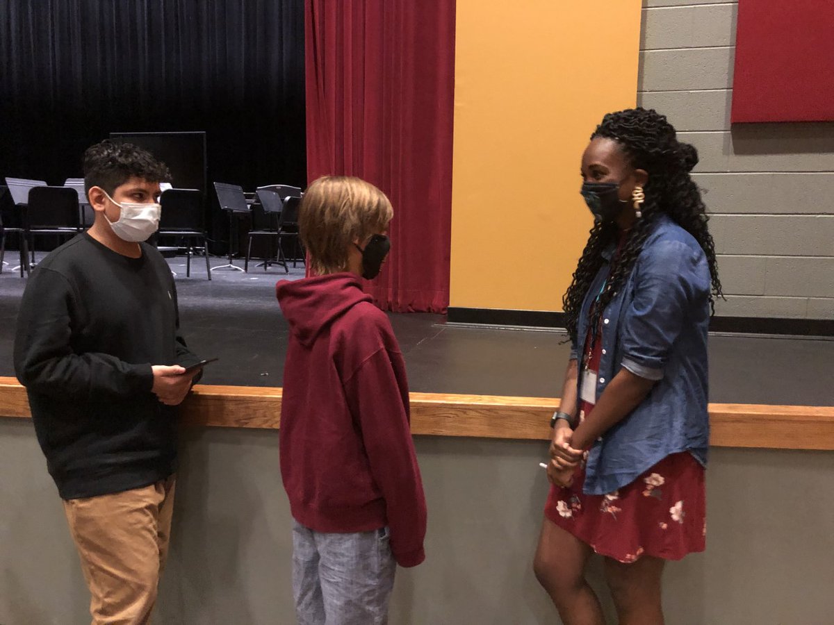 WolfpackLib's tweet photo. So honored to have had @AyanaGray talk to our students about her new book #BeastofPrey 
@BookmarksNC @WalkertownHigh #WalkertownReads https://t.co/SOhLO7e8PF