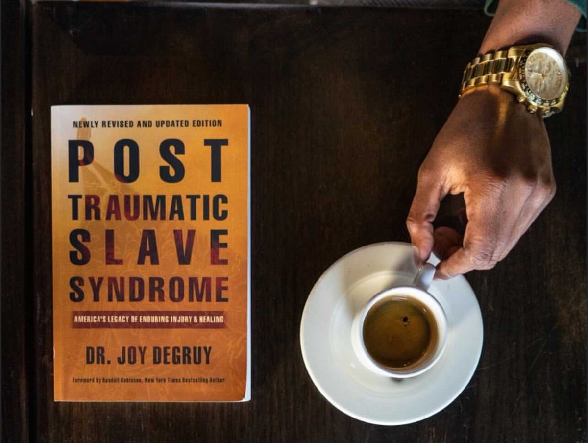 Coffee is best served with morning reading ☕️  

Grateful to all that continue to come back to the teachings of my book and incorporate it into your daily rituals. #PostTraumaticSlaveSyndrome #GenerationalTrauma #BeTheHealing