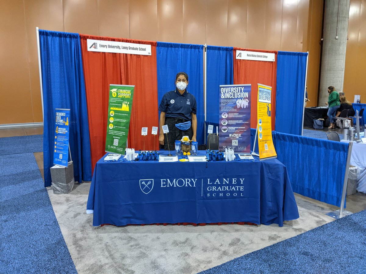 Excited for <a href="/laneygradschool/">Emory LGS</a> <a href="/EmoryUniversity/">Emory University</a>  to be at #AISESNC2021! Come by and check us out, Booth #230!

#DiversityisExcellence