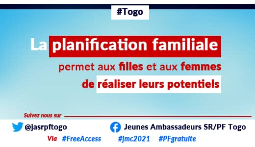 La planification familiale permet aux filles et aux femmes de réaliser leurs potentiels #JMC2021 #FreeAccess #PFGratuite