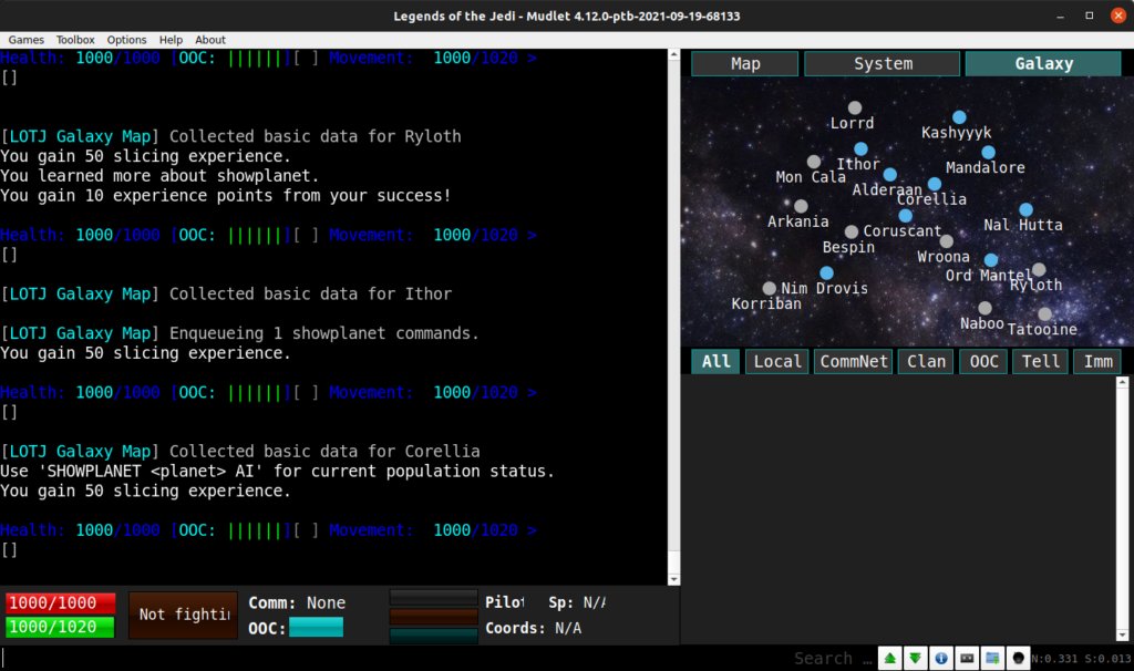 Mudlet 4.13 is here LoTJ plus mapper, command line, and color improvements! mudlet.org/4-13