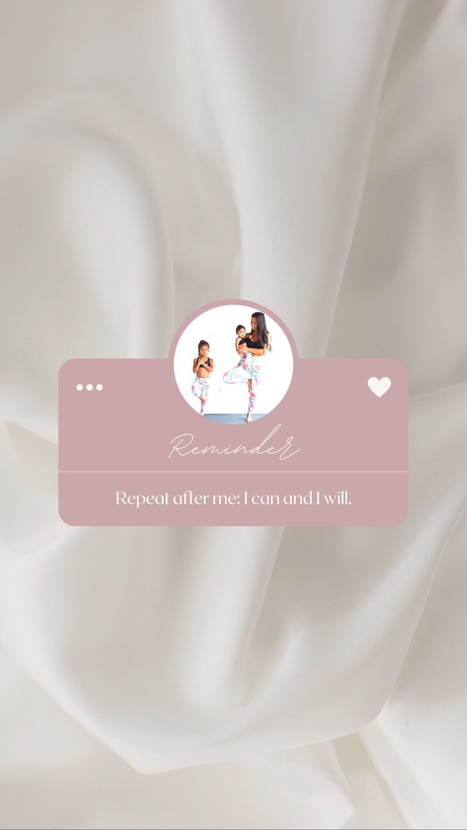 Repeat after me: I can and I will. #QOTD