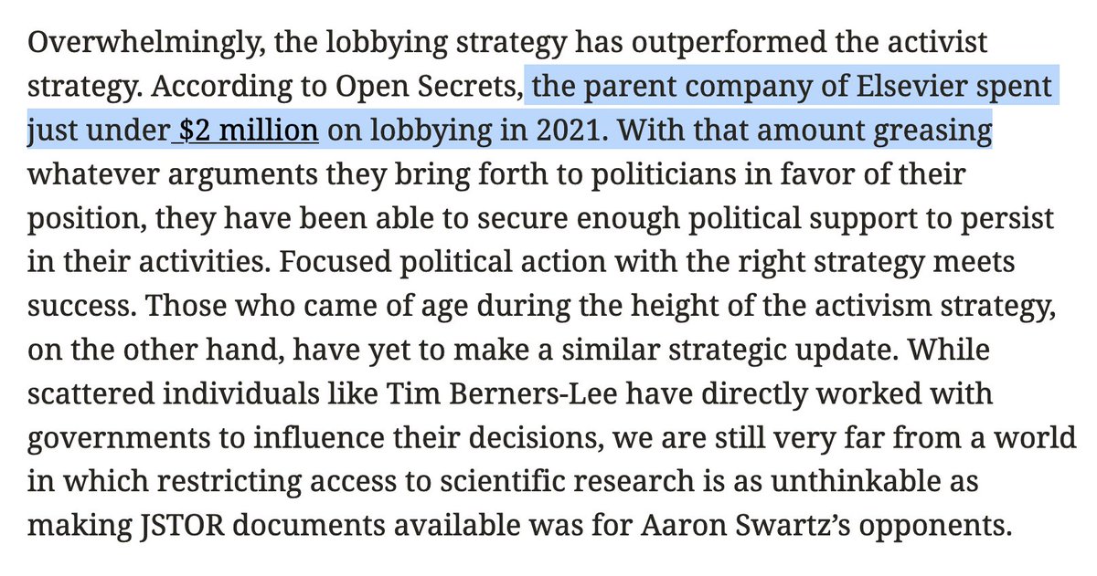 A friend of mine who does this routinely says that buying Federal legislation is extraordinarily inexpensive, so long as you don’t get into a bidding war. And, so long as the people hurt by the legislation don’t organize—no bidding war. palladiummag.com/2021/09/24/a-w…