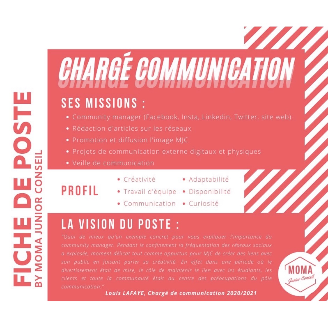 momaconseil's tweet photo. 📣 Nous commençons bientôt un nouveau Mandat et nous recrutons !

👉 Vous trouverez une partie des postes à pourvoir !

📝 Pour vous inscrire : https://t.co/TpIFT8KX3U https://t.co/EZ2E7gMLe0