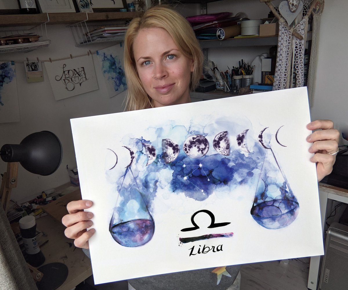 LeonaBeth83's tweet photo. To all the Libra’s out there, this is your month! Hbd Libra's, I hope you love my new artwork!
https://t.co/ttMuYz8pyv
#libra #librapainting #watercolours #alchoholink #zodiacpainting #starsign #leonabethart #nomakeup #nofilter #messystudio https://t.co/FCtYEfxo6g