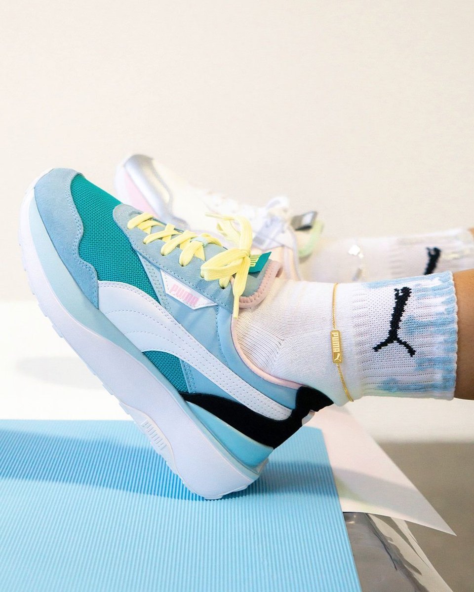 displayinfinity's tweet photo. TGIF!
Start the weekend right in the Puma Cruise Rider’s in ‘Viridian Green- Aquamarine’ 👟 What are your favorite weekend kicks?     
 📸@Puma 
#shoes #shoe #kicks #envywear #instashoes #instakicks #sneakers #sneaker #sneakerhead #sneakerheads #solecollector #soleonfire https://t.co/T1lGDVQ4El