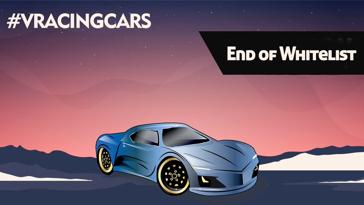 Announcement‼️‼️
Our Whitelist has officially ended, we will be announcing the winners in 2 days!

#whitelist #winner #vracingcars #2days