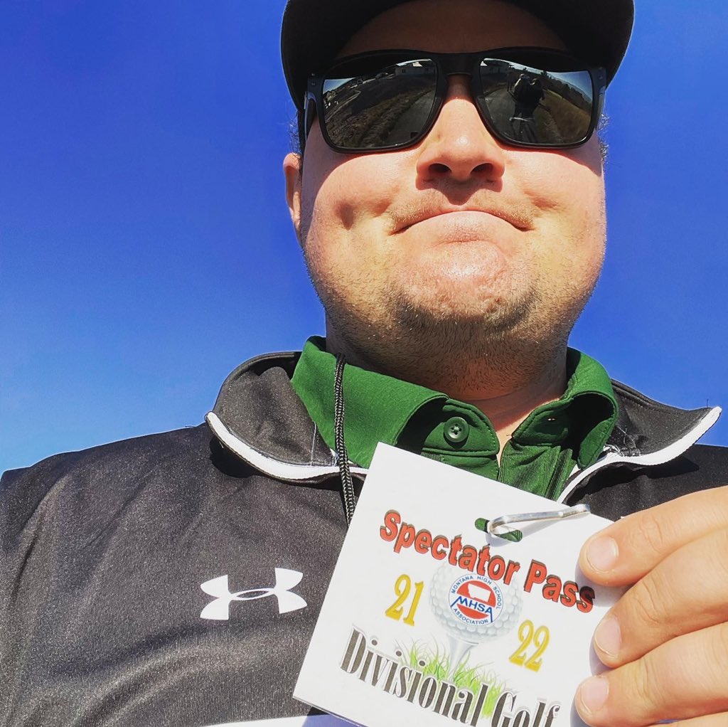 MontanaTechGolf's tweet photo. What an awesome morning to take a drive to Missoula and watch the Western AA Divisional Golf tournament! ⚒⛳️

Looking for some #FutureDiggers here at the Ranch Club! 

#RollDiggs #techgolf #AlwaysBeCruitin https://t.co/ocVJ2oK5LP