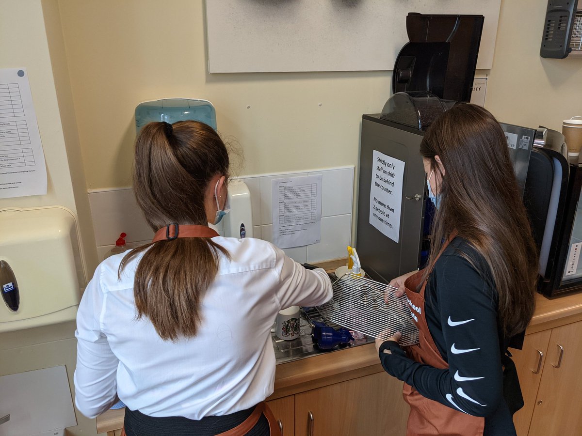 Our Friday deep clean team hard at work.