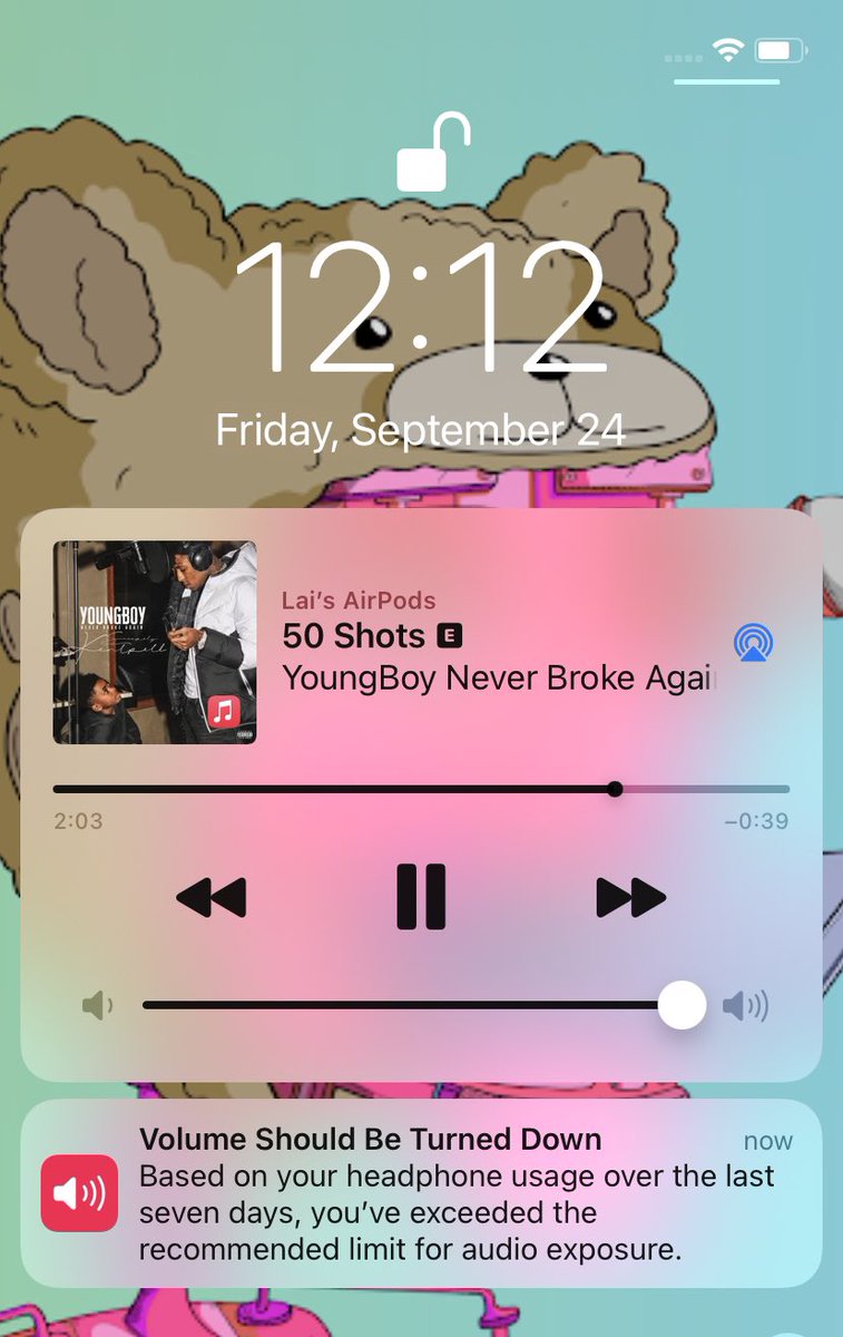 GDalvintheGodd's tweet photo. @Apple don’t ever in y’all life tell me turn #NBAYoungBoy again. I don’t care if my ears start bleeding this volume staying same 😒 https://t.co/orQL73UkGo