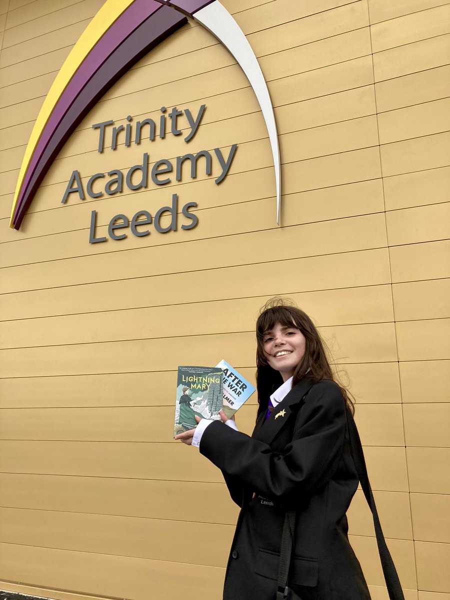 Tal2026's tweet photo. We just love providing our students with books for the weekend! We hope you enjoy, Katerina! #addictiontofiction 💜🌟@TrinityAcademyL https://t.co/kxnq9osD7N