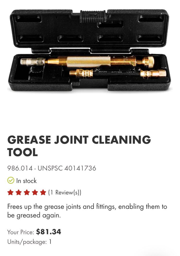 carmelleonx's tweet photo. Hearing from a few guys that good grease couplers are a challenge to find. Sometimes it is a low quality coupler or bad luck. Other times you may be using a 1/8 NPT coupler on an M10 fitting OR maybe couplers/zirks need cleaning. https://t.co/qZO8n12WbB #wurthknowing #Wurthit https://t.co/gUQO15vwVj