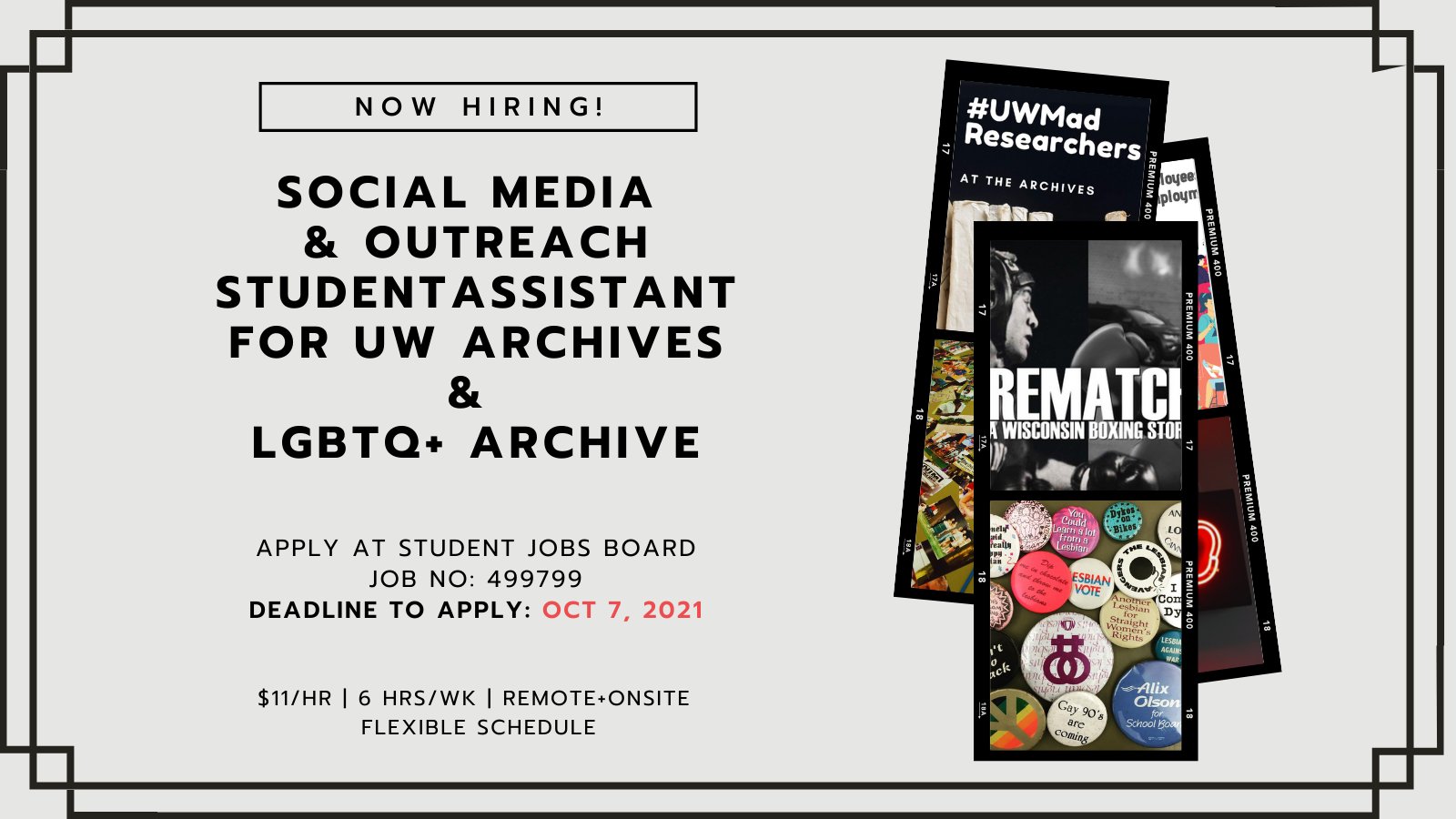 UWMadison Archives on Twitter "Join our staff as the Outreach Student