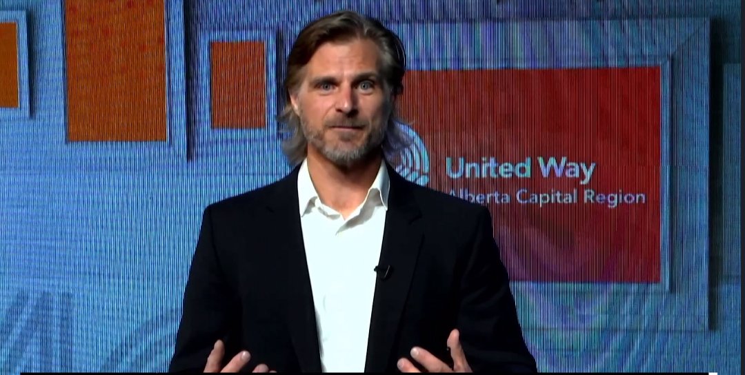 myunitedway's tweet photo. Tim Borys (@timborys) is sharing with us ways to get moving, especially during the pandemic and many of us are more sedentary. 
Embrace that small daily actions—taking the stairs, walking a bit farther to the store—can lead to long-term improvements. 
#C4CSummit #yeg https://t.co/LxOnbaBBML