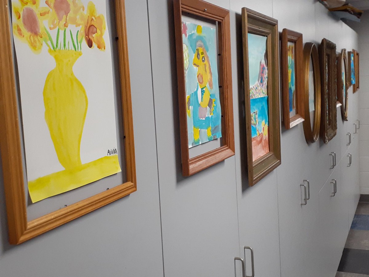 Showcasing student creativity and paying homage to a former leader. The Dennis Durant Bissett Memorial Art Gallery. #studingthemasters #patontheback