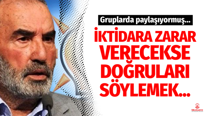 milligazetecom's tweet photo. Hayrettin Karaman, WhatsApp gruplarında paylaşıyor: İktidara zarar verecekse doğruları söylemek caizdir diyemem

https://t.co/fRnzkDEiqF https://t.co/RycewopAfA