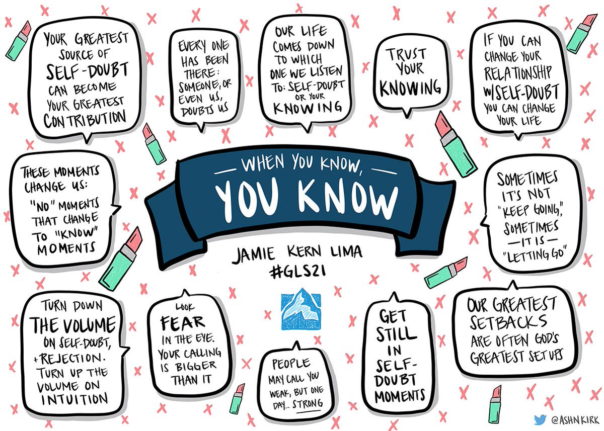 We loved the <a href="/JamieKernLima/">Jamie Kern Lima</a> session from #GLS21 that gave us all insight and encouragement on how to go from underestimated to unstoppable. What was your favorite part from her talk?

Illustration by <a href="/ashnkirk/">Ashley Morgan Kirk</a>