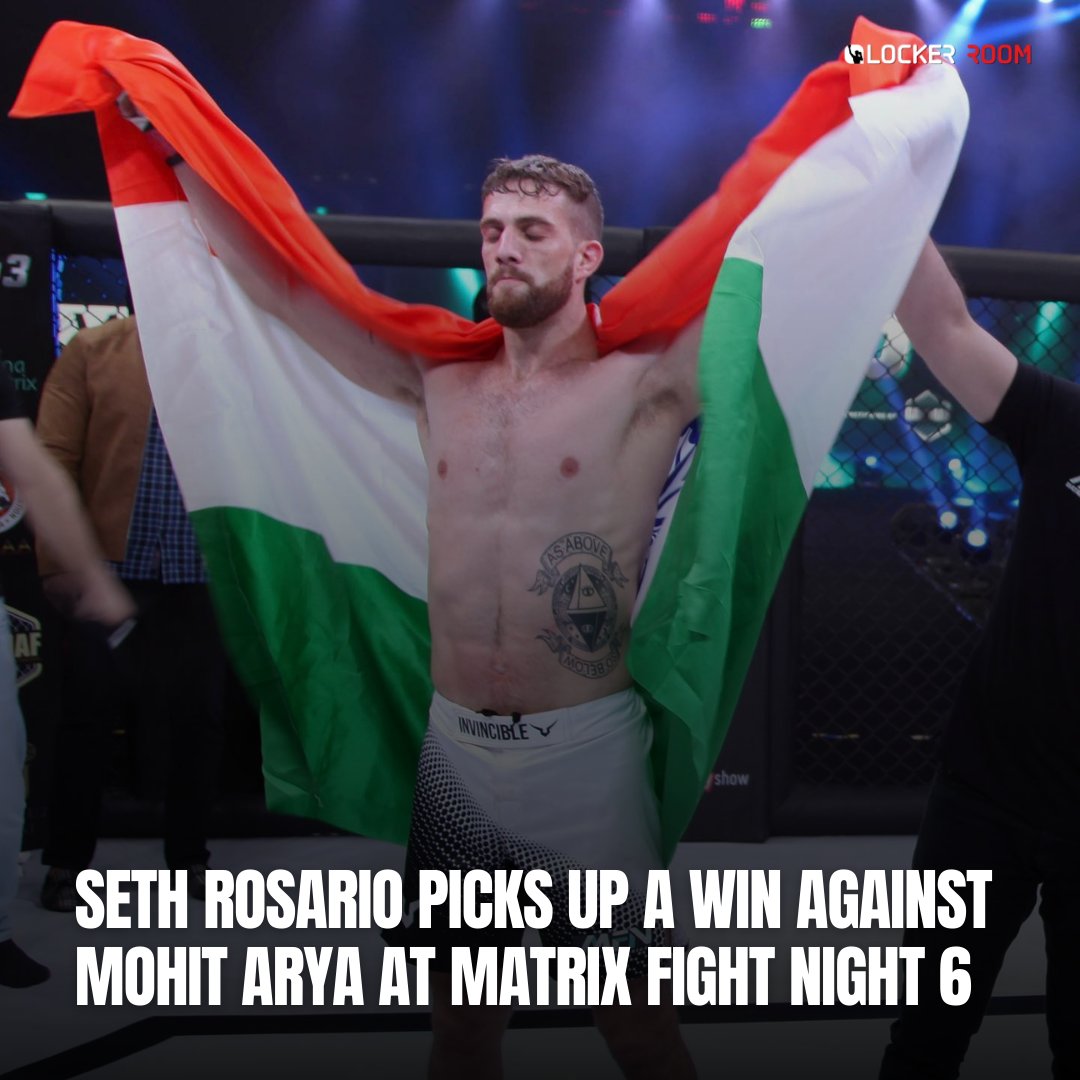 lockerroom_in's tweet photo. A second-round Submission win for Seth Rosario at MFN 6.

📷 via MFN 

#MatrixFightNight #MFN6 #MFN6Dubai #India #MFN #MatrixFightNight6 https://t.co/I5lX6qjZhj