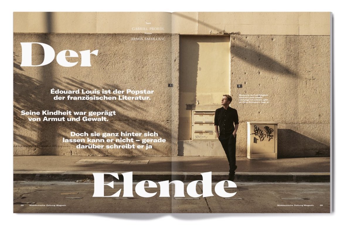 Édouard Louis ist der Popstar der Literatur. Ich habe ihn drei Monate begleitet. In Gent, Paris, Venedig, Südfrankreich. 

Ein Mensch, der weint, lacht, trinkt, tobt, kämpft, liebt. Und träumt: Von einem Leben ohne Gewalt. 

Mein Debüt <a href="/szmagazin/">SZ Magazin</a> 🌸