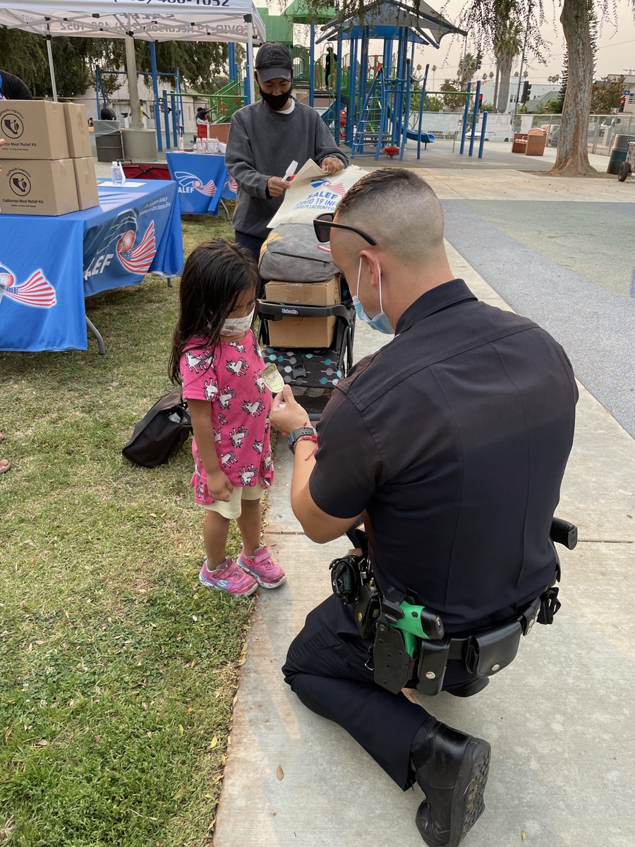 LAPDHQ's tweet photo. Due to the deployment of the Violent Crime Task Force, LAPD West Bureau has stopped an upward trend in violent crime, while increasing community engagement. Just like these @LAPDOlympic officers, taking time out of their footbeats to connect with Angelenos is what matters most. https://t.co/Zbk7vSmQ0l