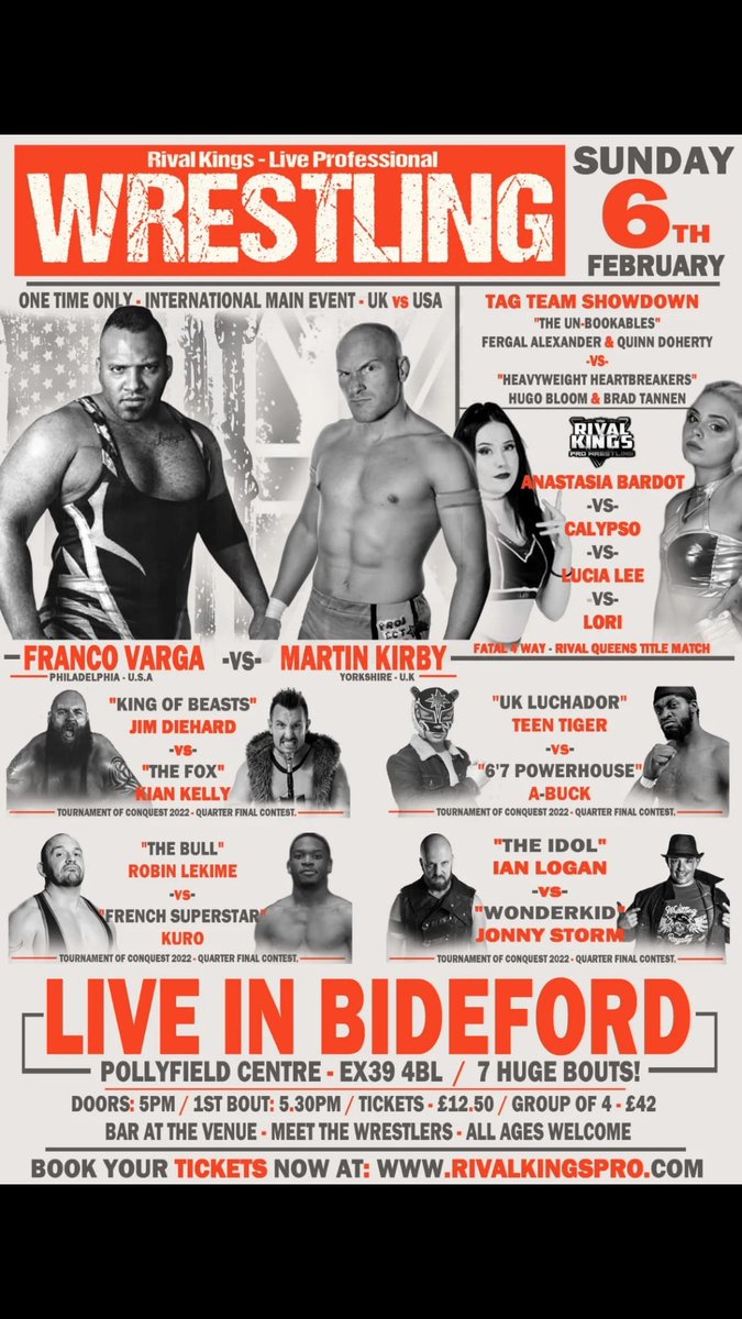 kings_rival's tweet photo. Tickets: https://t.co/LjMOHFaQP0

#pro #wrestling #WrestlingCommunity #wrestleUNIVERSE #prowrestling https://t.co/GYvNiNrWeM