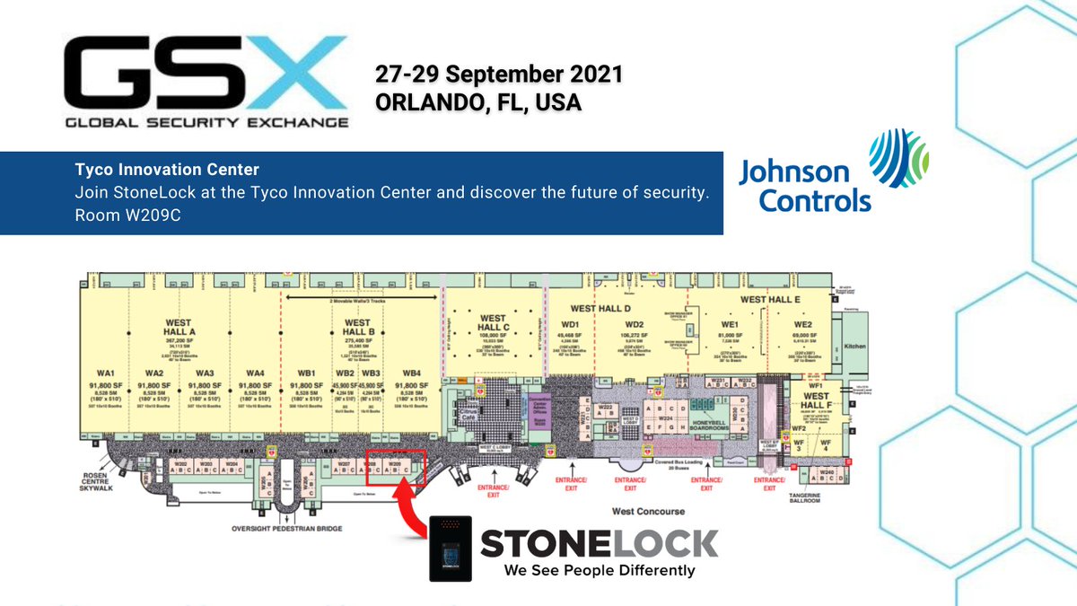 StoneLock_'s tweet photo. Heading to #GSX2021 ?
Stop by the Tyco Innovation Center located directly outside the west hall.
That's where you'll find the StoneLock GO biometric facial integration reader and the future of security.
ROOM: W209C
#kantech #entrapass #stonelockgo #softwarehouse #ccure9000 https://t.co/Z3Jq99wMHn