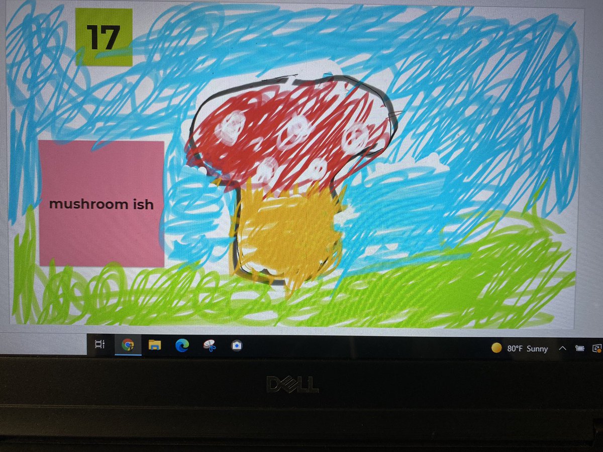 Earlier this week, we read the story “ish” to learn about author’s message. We all learned that you don’t have to be perfect. Today we used Jamboard and created our own “ish”. <a href="/ElemRob/">Robinson Elementary</a> <a href="/RRLearners/">RRLearners</a> #RobinsonISD