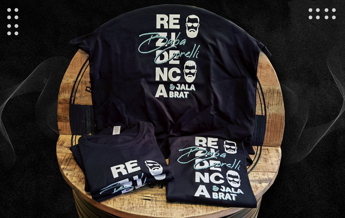 MarchRebels's tweet photo. 💪 REBEL $ MARCH made this unique and one of a kind T-SHIRTS for a CLUB Rezidenca &amp; CONCERT OF THE YEAR !!! Buba Corelli &amp; Jala Brat  🤘 (one of the best underground hip hop artists in Balkan region. ) 😎 #bubacorelli #jalabrat https://t.co/Y9Isx3srdB