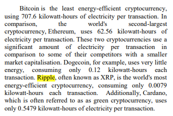This August study in the International Journal of Innovative Science and Research Technology claims #Ripple -#XRP is the most energy efficient 
cryptocurrency in the world,  consuming only 0.0079 KwH each transaction. (BTC the worst) ijisrt.com/assets/upload/…