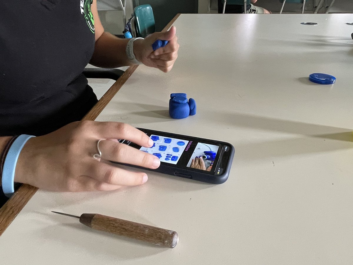 #playdoh cameras to help students understand #dslr camera parts in #digitalphotography class #FHSart